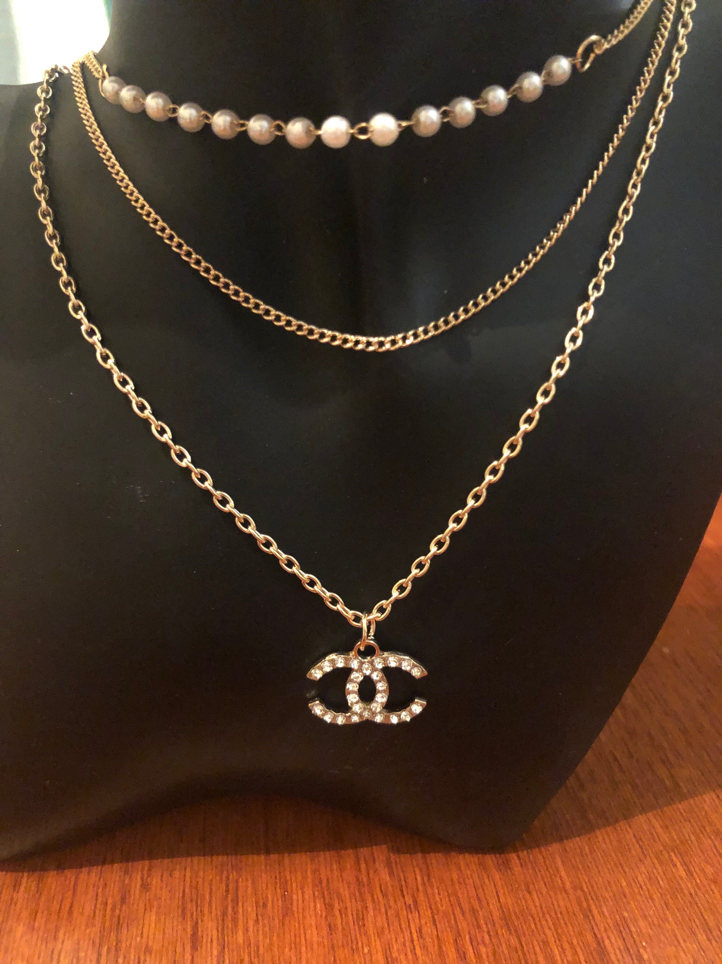 Gold or Silver Triple Necklace