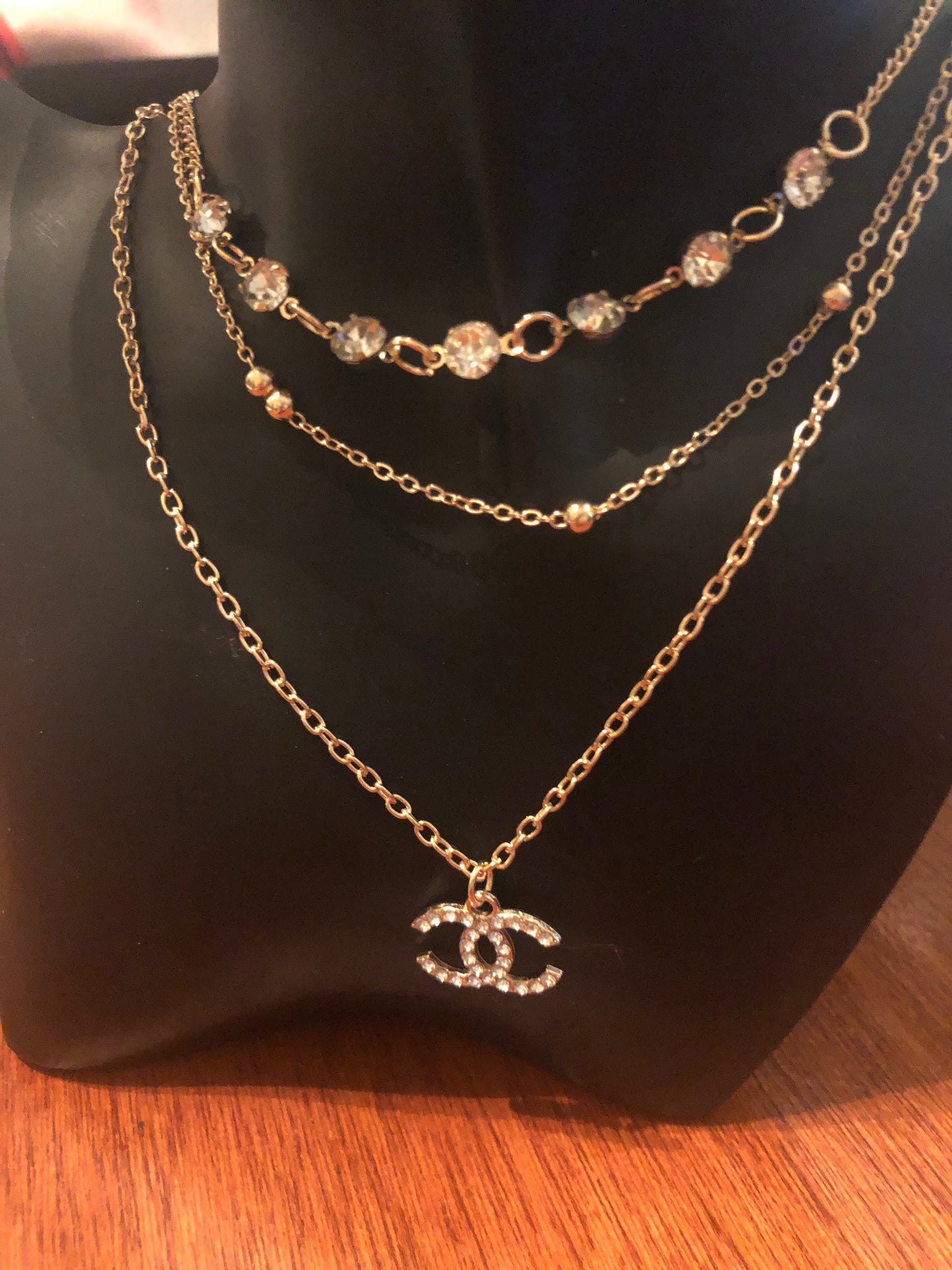 Gold or Silver Triple Necklace