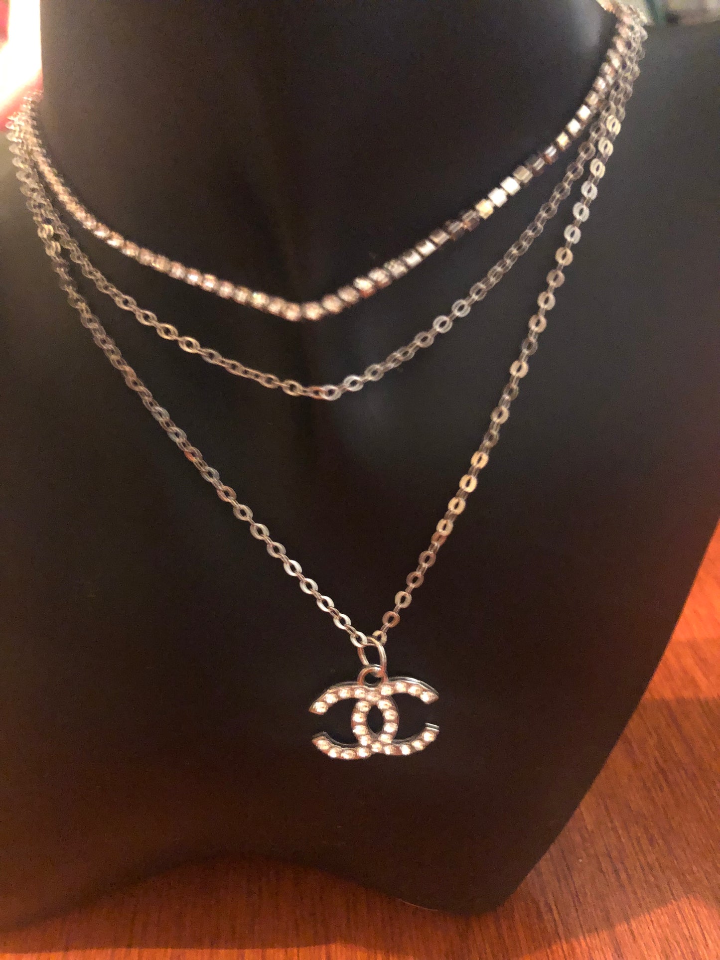 Gold or Silver Triple Necklace