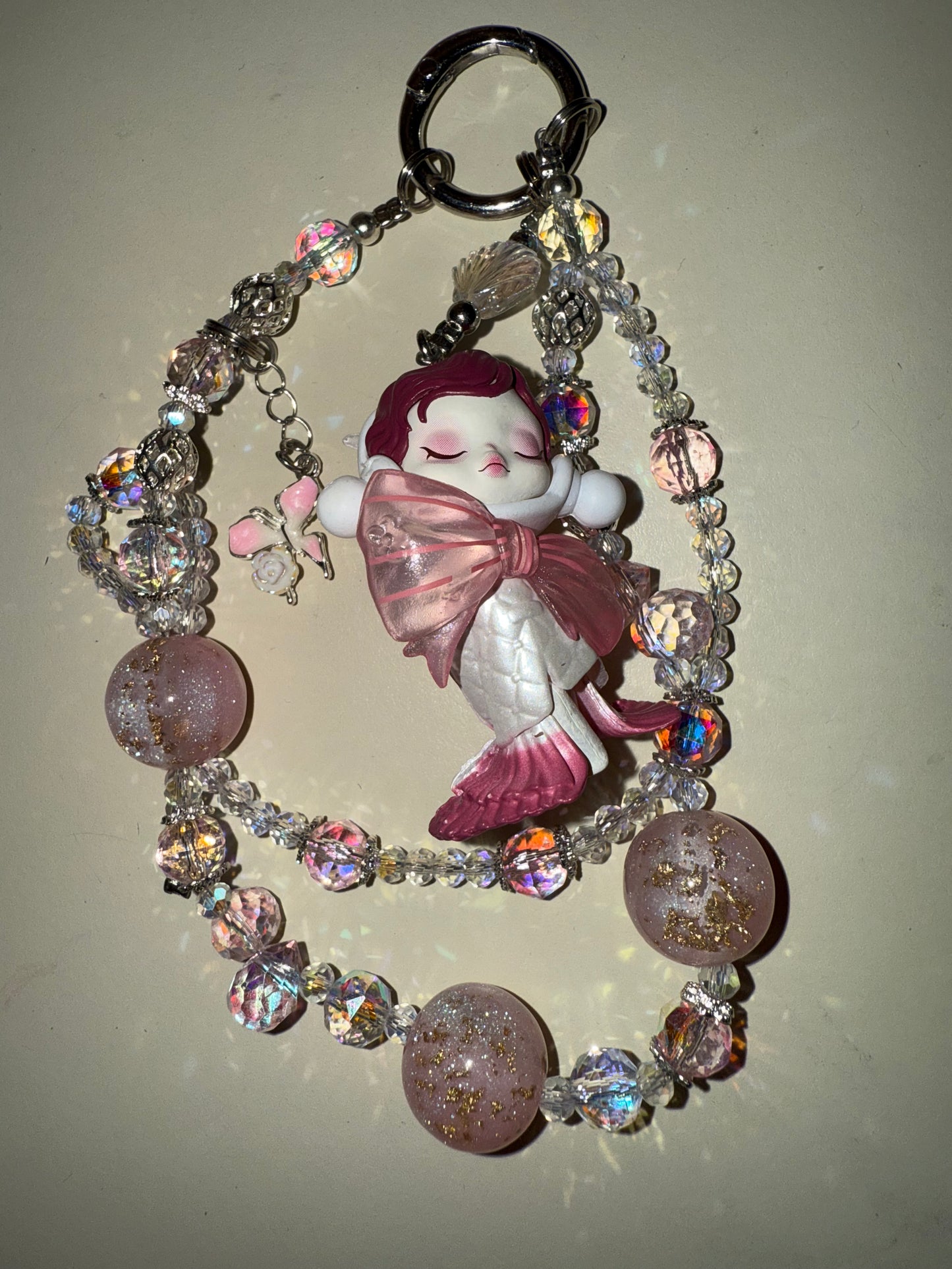 Pink Skullpanda Handbag/Phone Charm