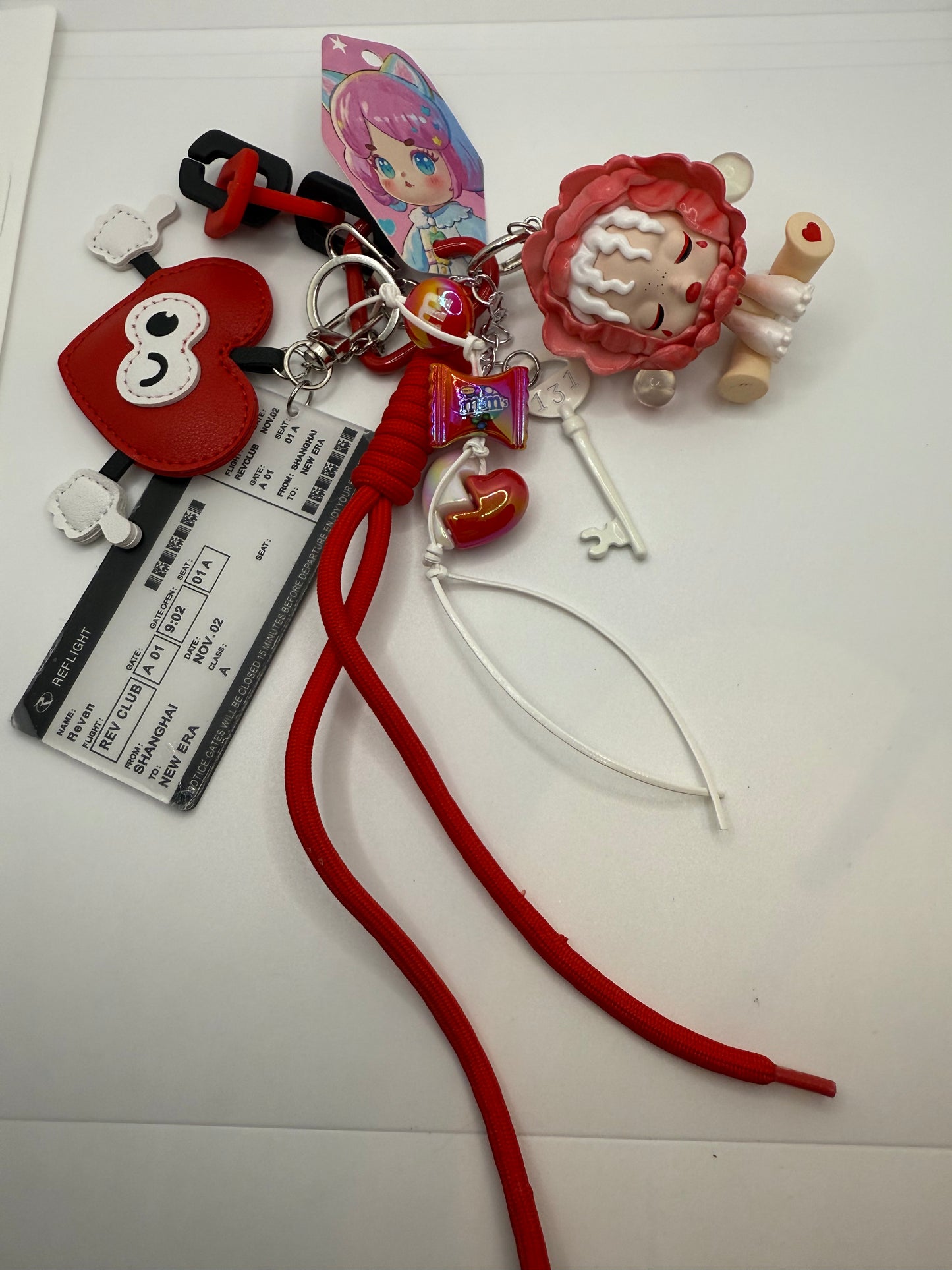 Red Skullpanda Handbag/Phone Charm