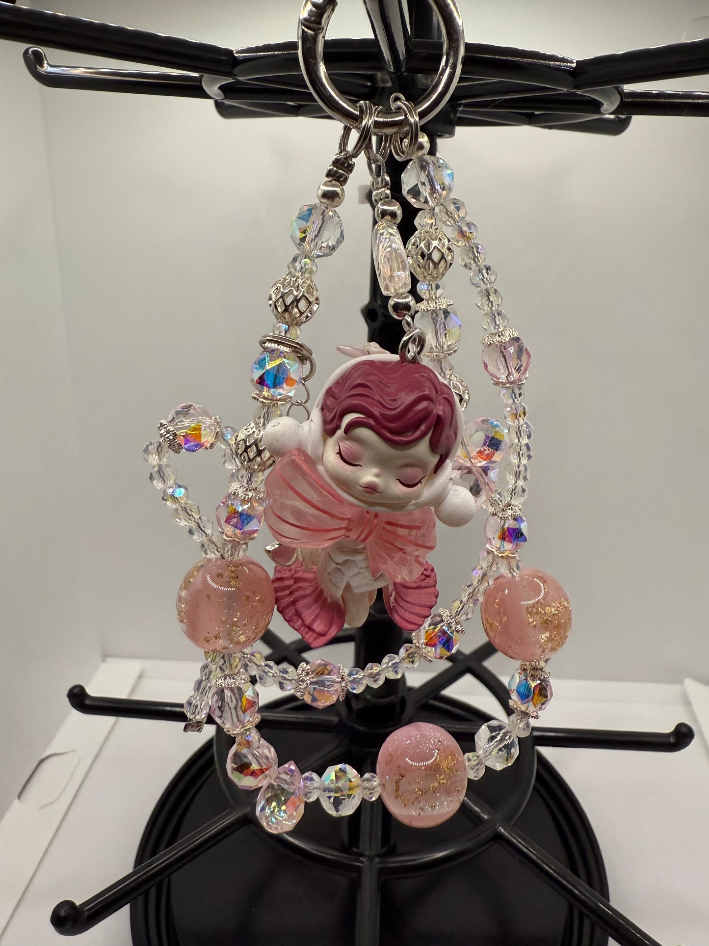 Pink Skullpanda Handbag/Phone Charm