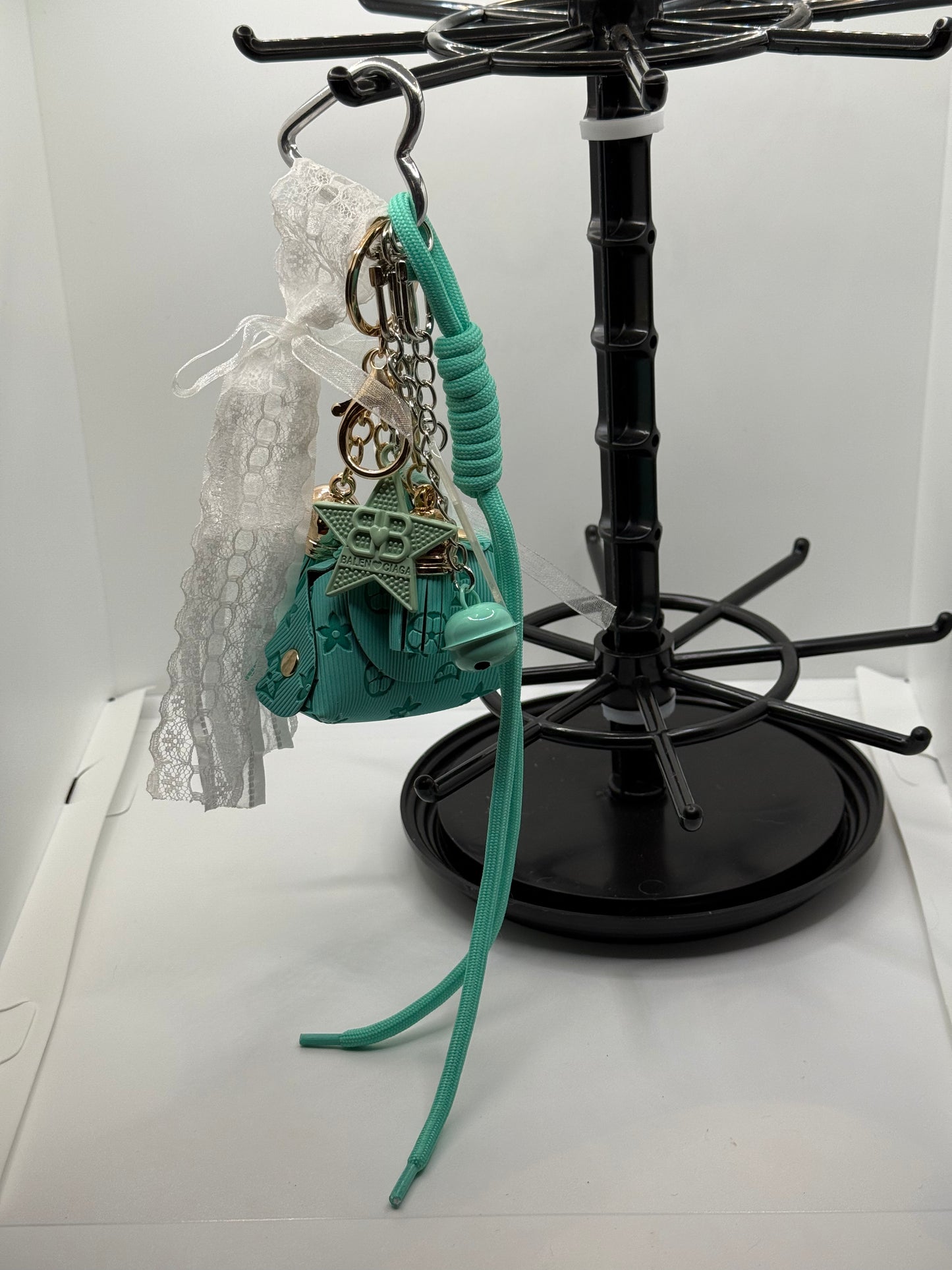 Teal Mini Handbag Charm