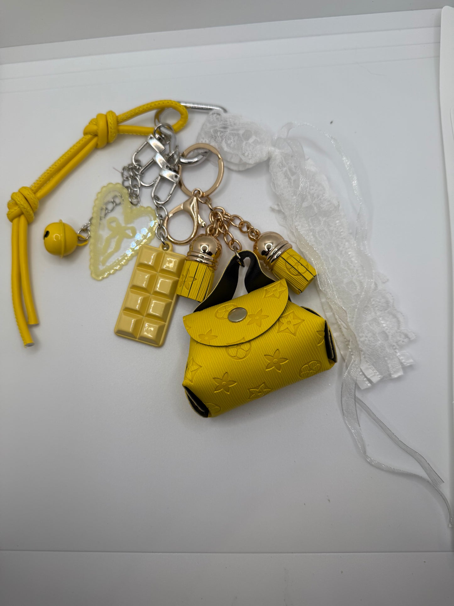 Yellow Mini Handbag Charm