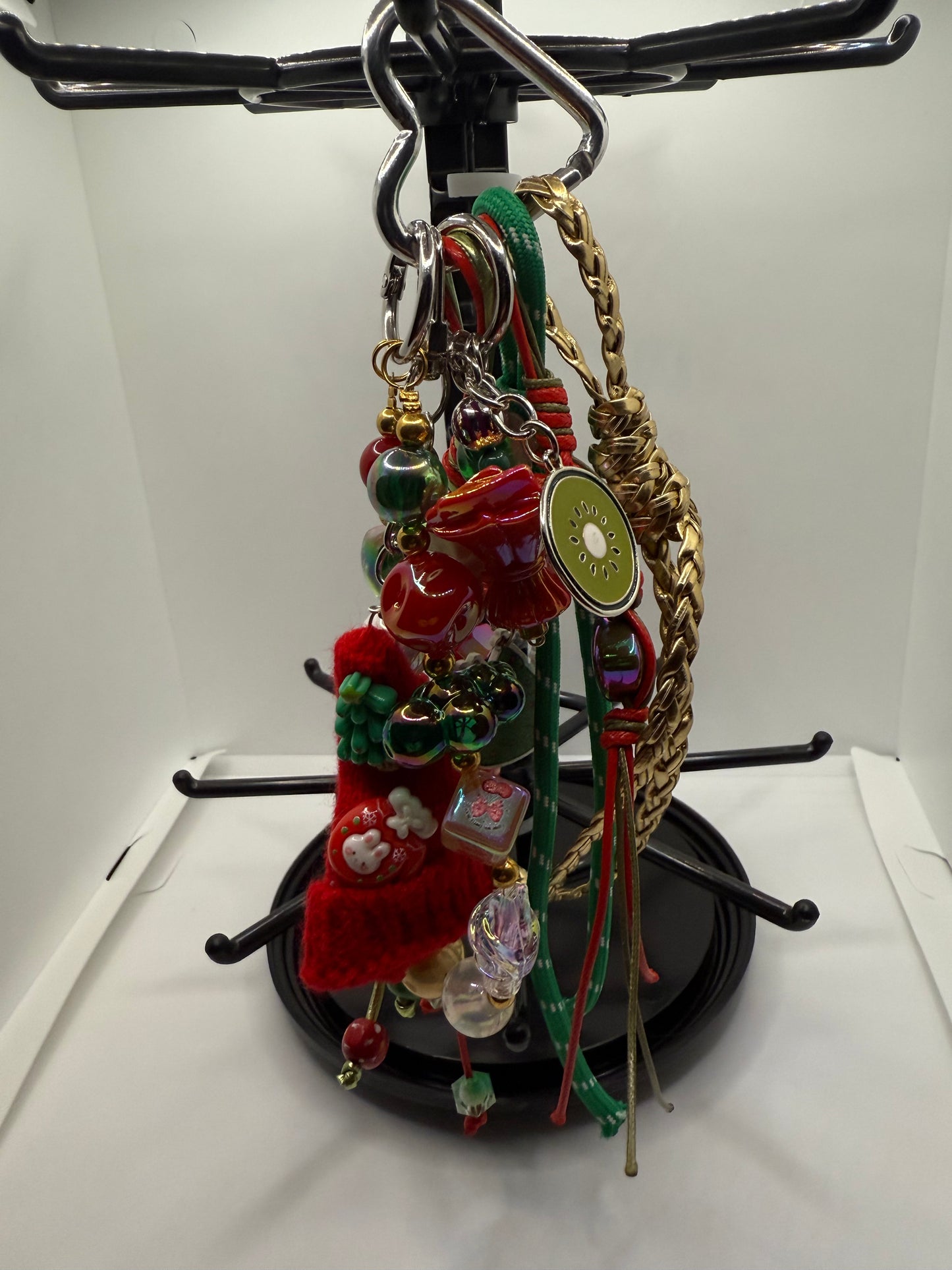 Santa Hat Xmas Handbag Charm