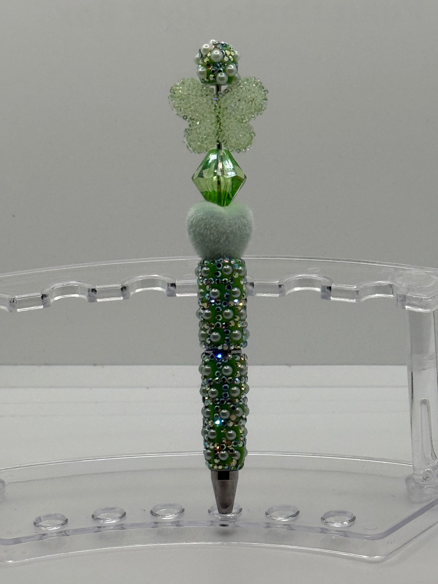 Green Beaded Pen