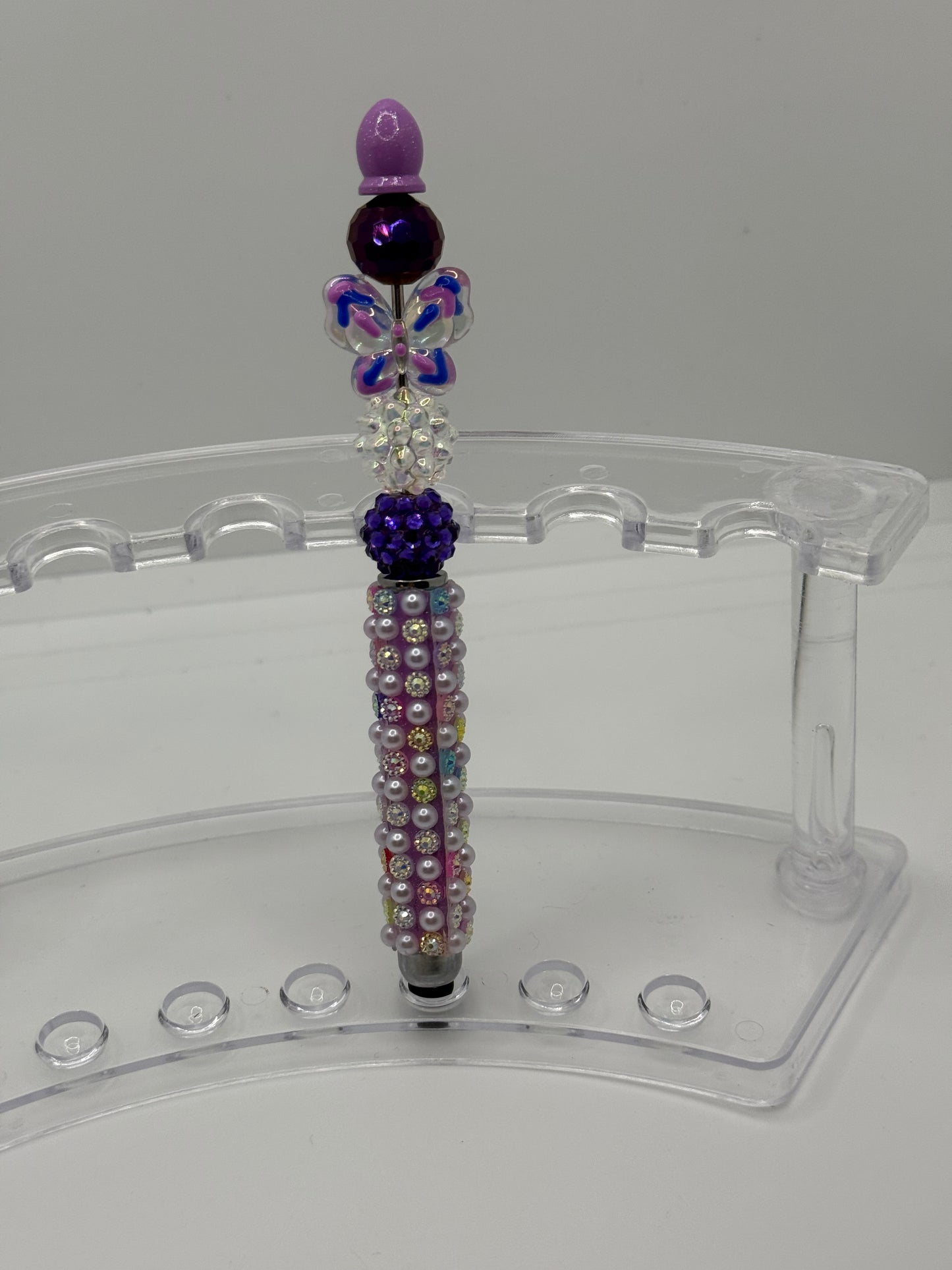 Purple Beaded Stylus