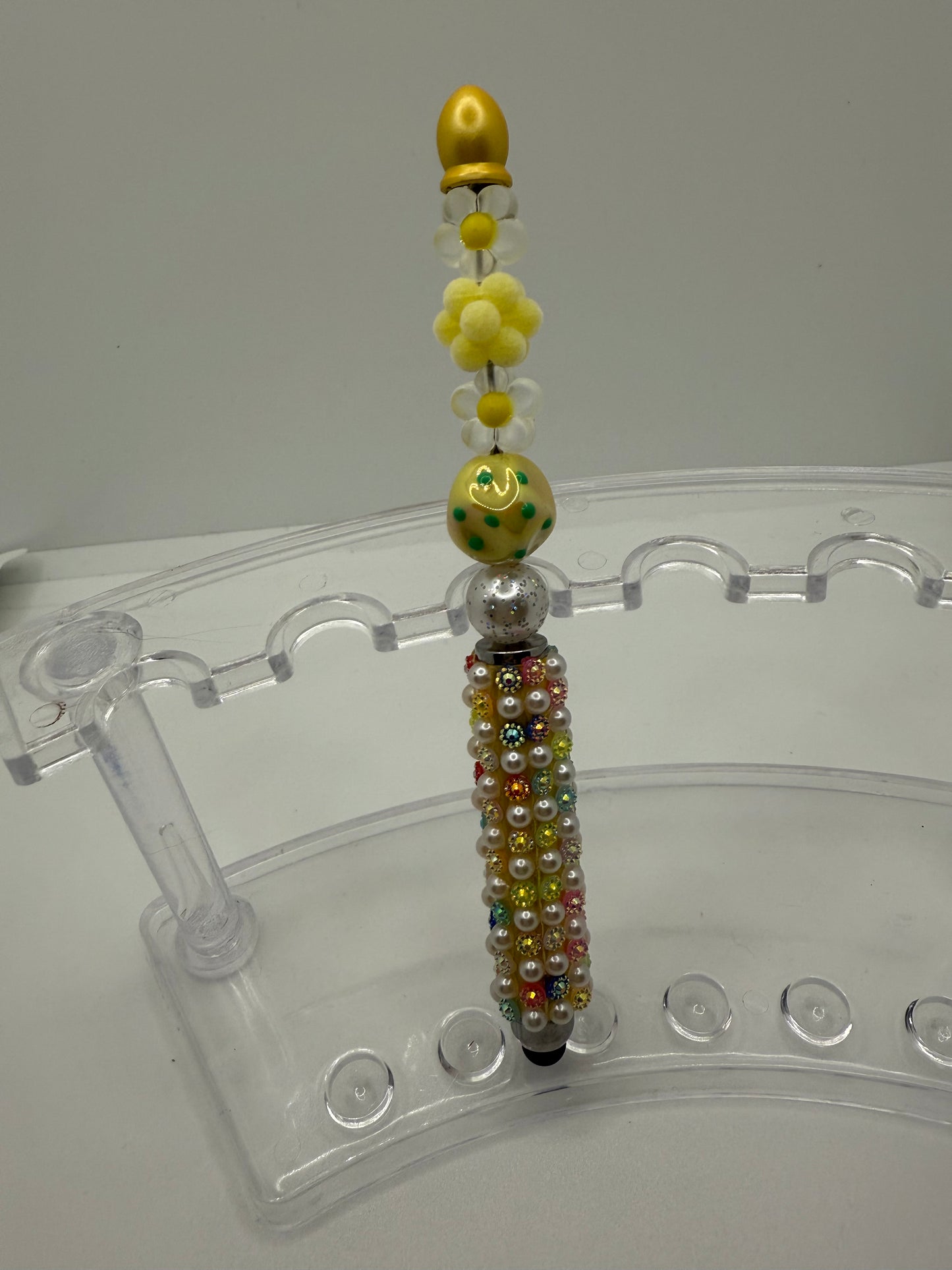 Yellow Beaded Stylus