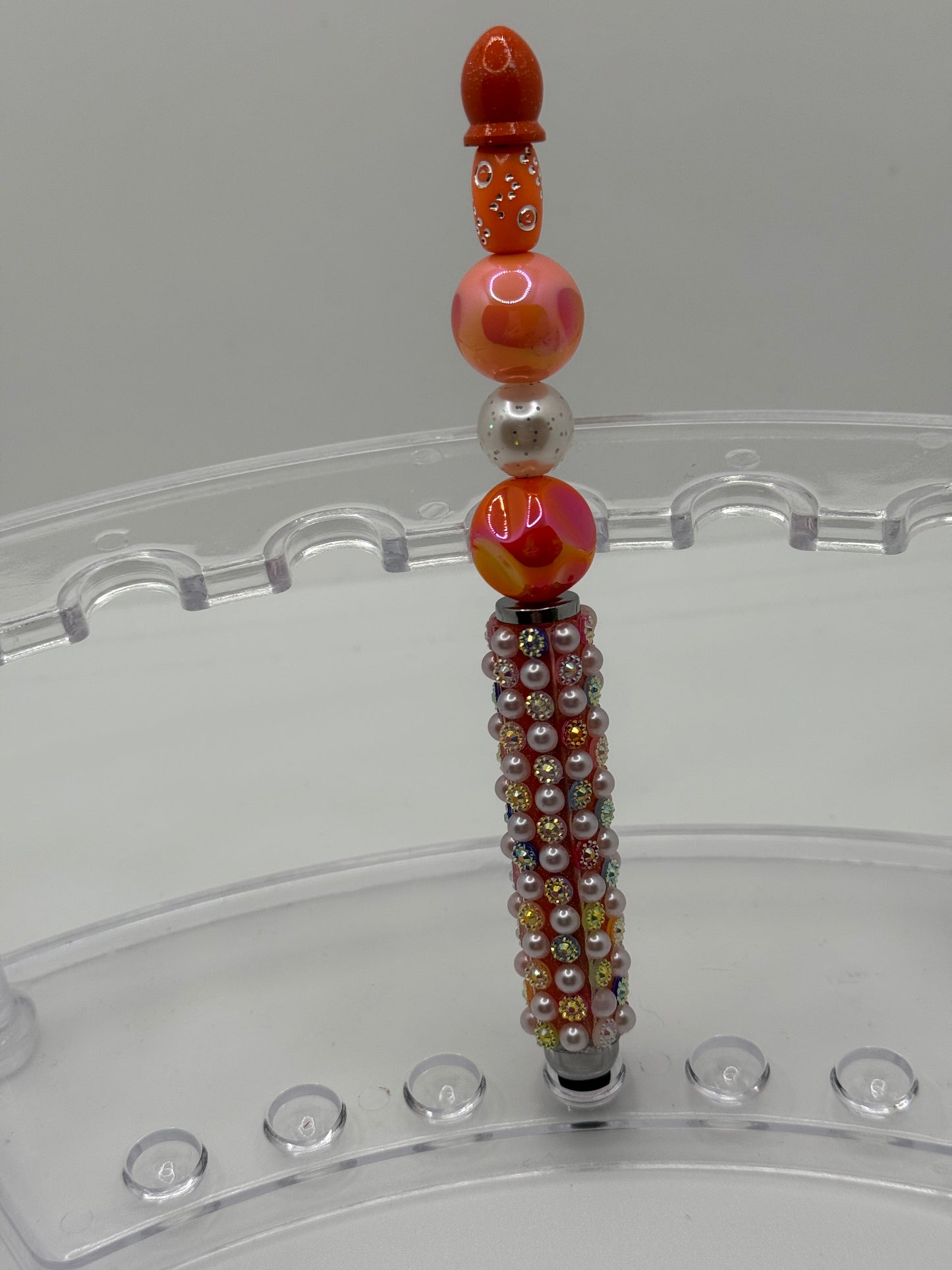 Orange Beaded Stylus