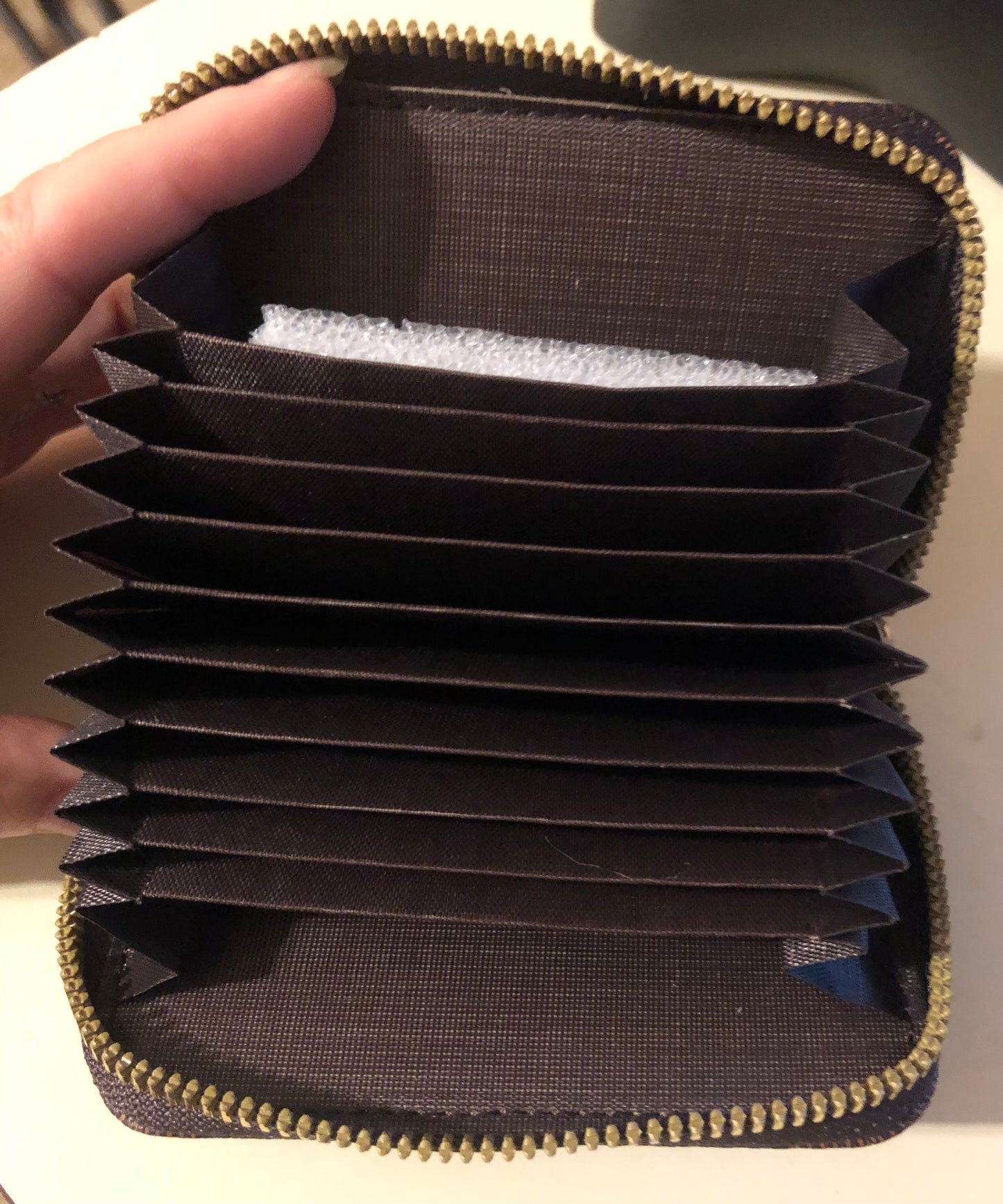 Brown Small Zipped Wallet