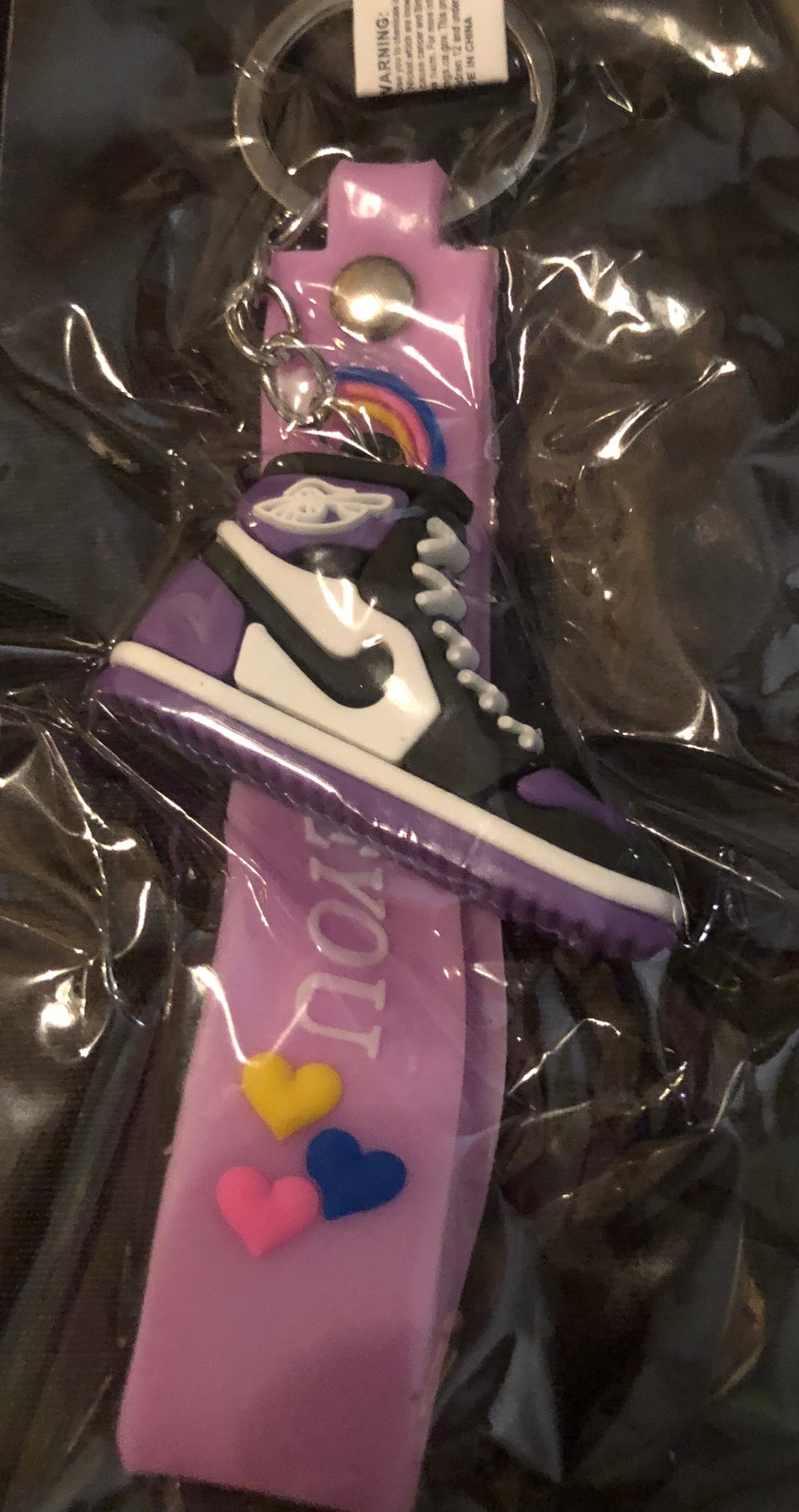 Cute Nike Basketball Shoe Keychain