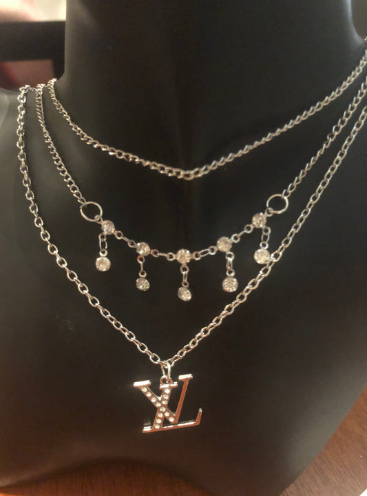 Gold or Silver Triple Necklace