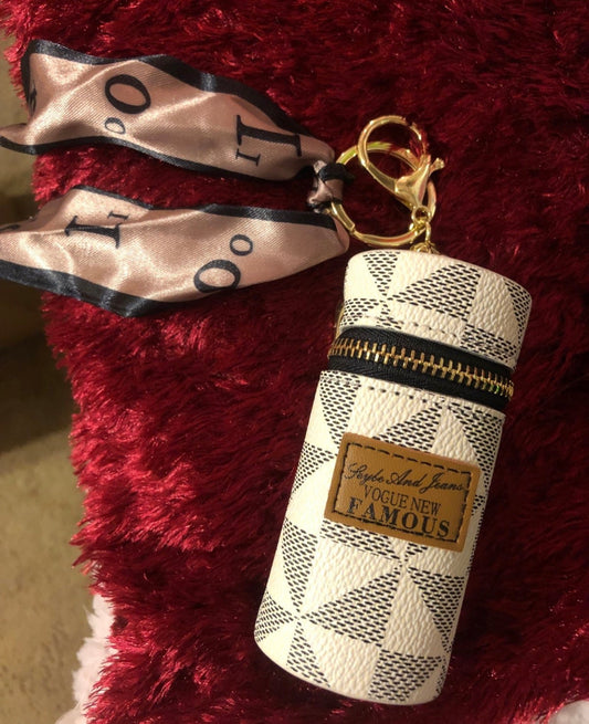Handbag charm-Keychain lipstick money holder