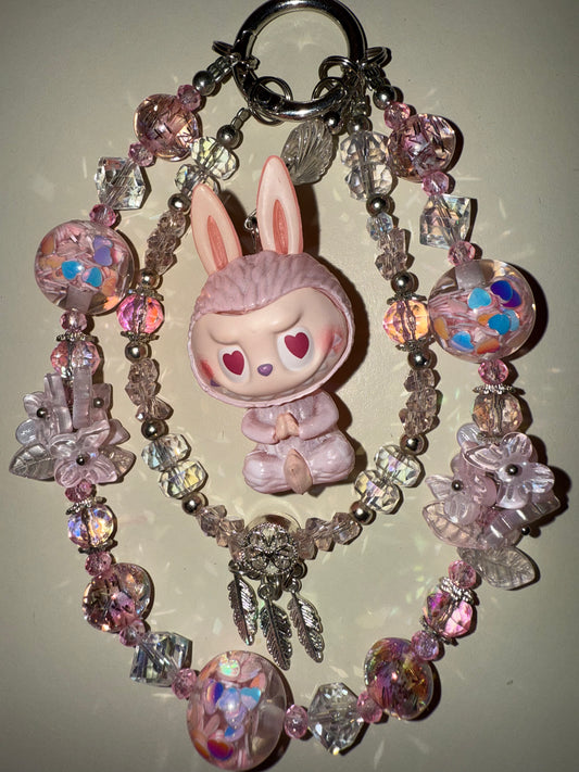 Pink Labubu Handbag/Phone Charm