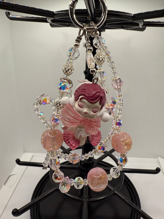 Pink Skullpanda Handbag/Phone Charm