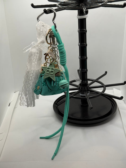 Teal Mini Handbag Charm