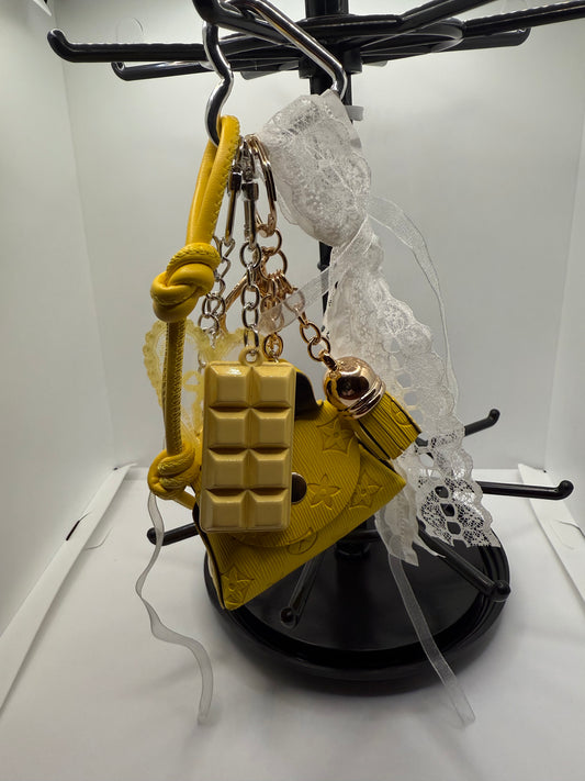 Yellow Mini Handbag Charm