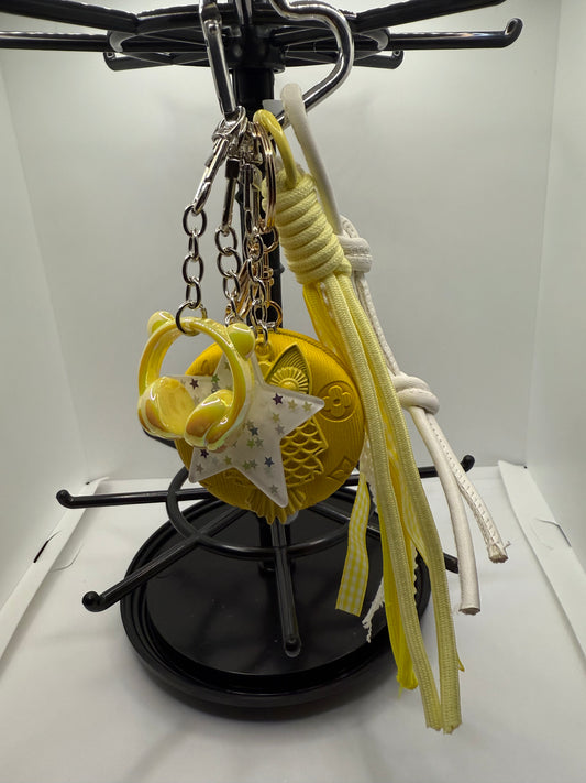 Yellow Mini Mirror Handbag Charm