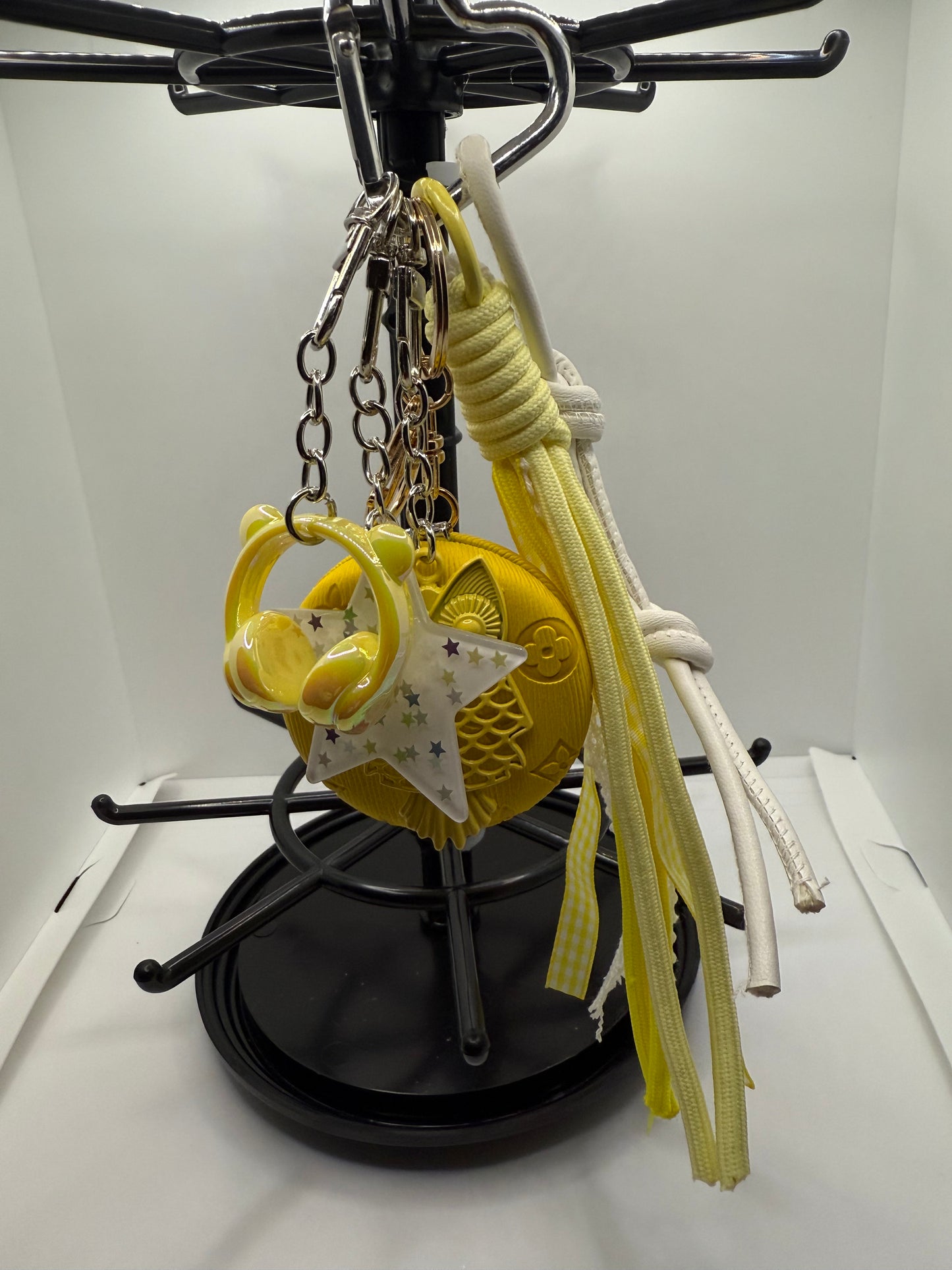 Yellow Mirror Handbag Charm