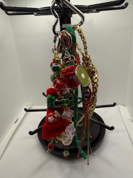 Santa Hat Xmas Handbag Charm