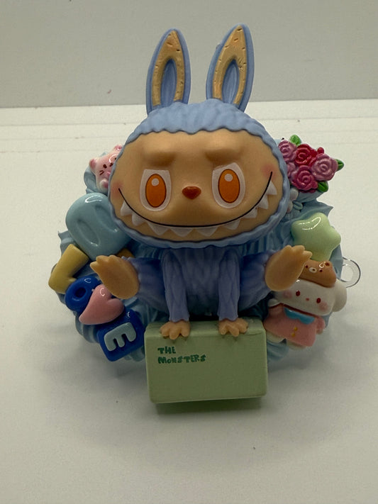 Blue Labubu Phone Clip