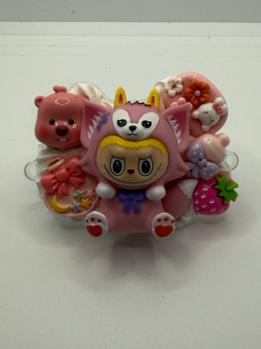 Pink Labubu Phone Clip