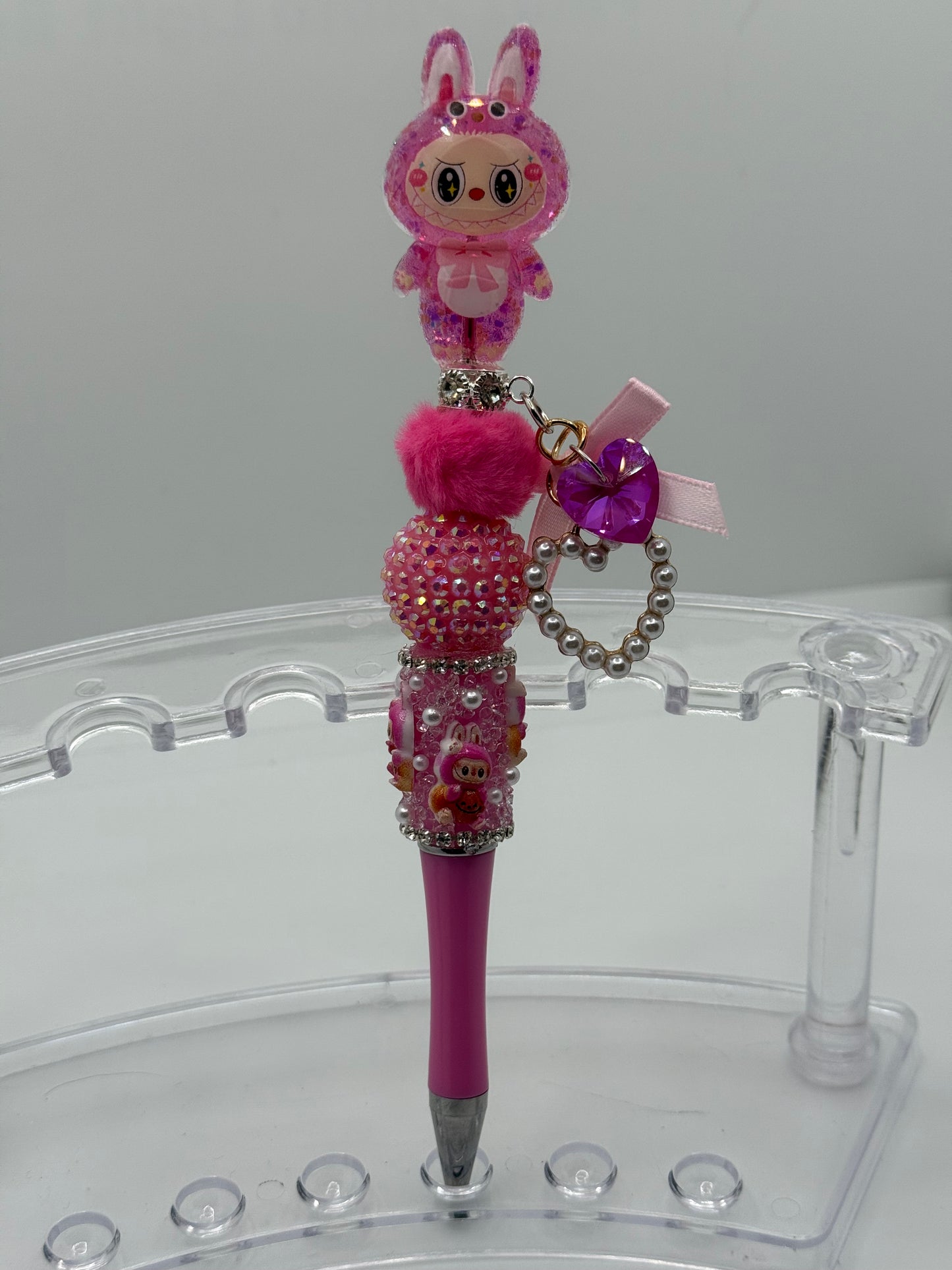 Pink Labubu Charm Pen