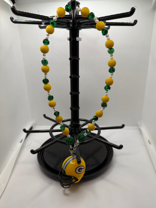 Green Bay Packers Rearview Mirror Charm