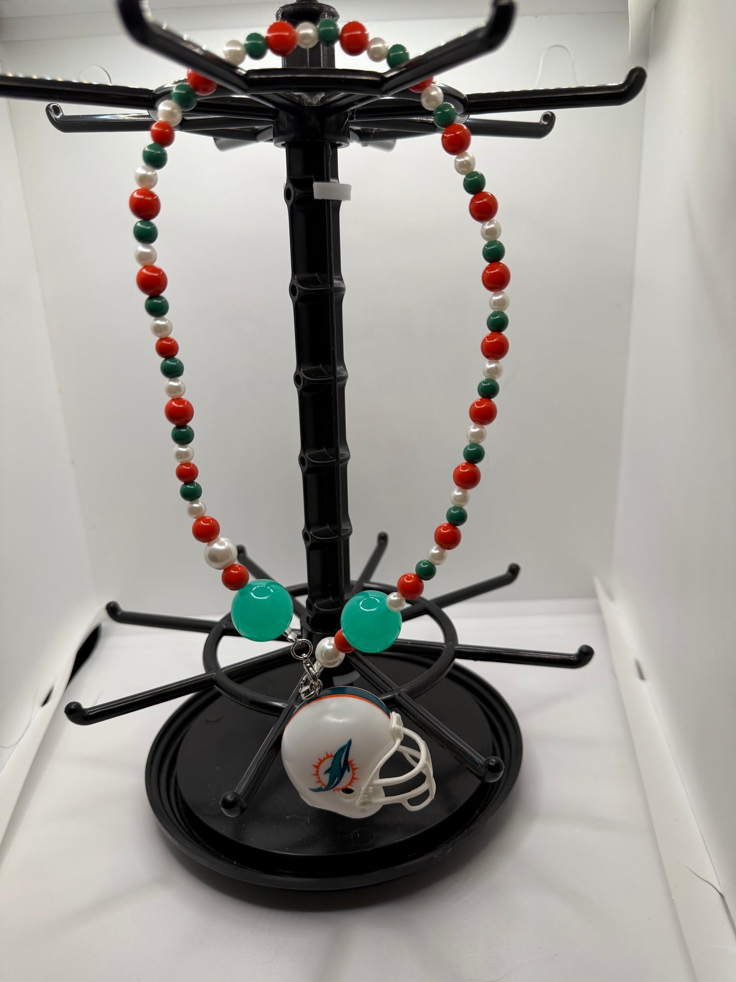 Miami Dolphins Rearview Mirror Charm