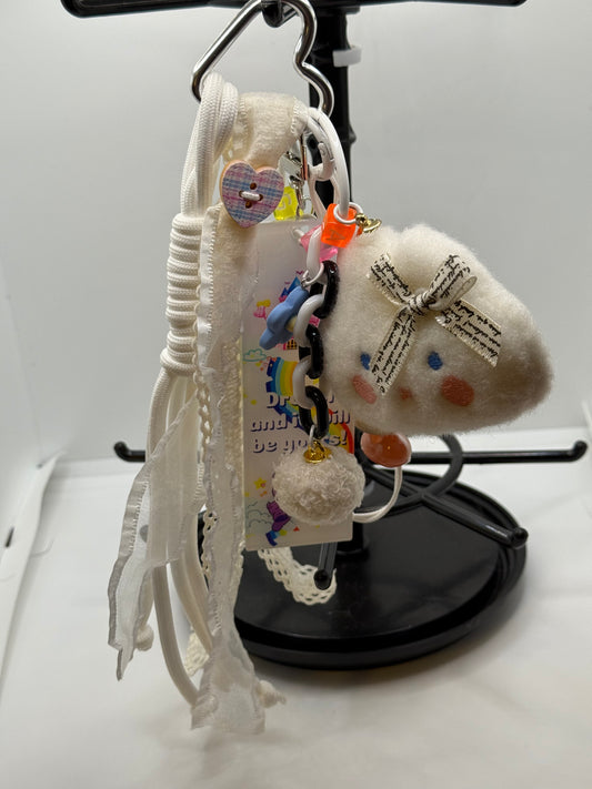 White Handbag Charm
