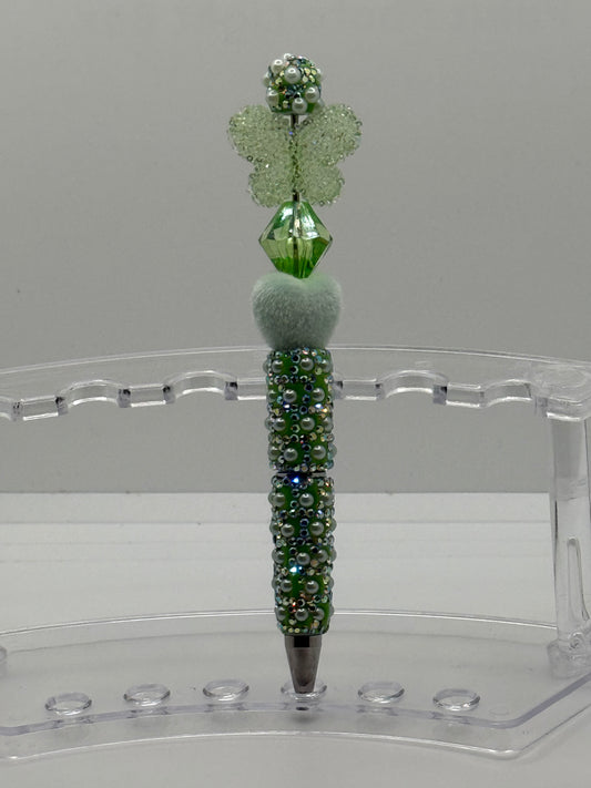 Green Beaded Pen