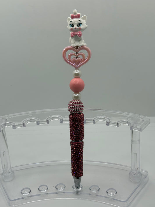 Marie Cat Beaded Pen