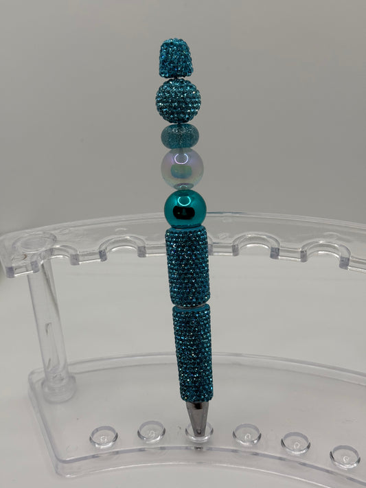 Royal Blue Beaded Pen
