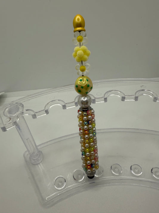 Yellow Beaded Stylus