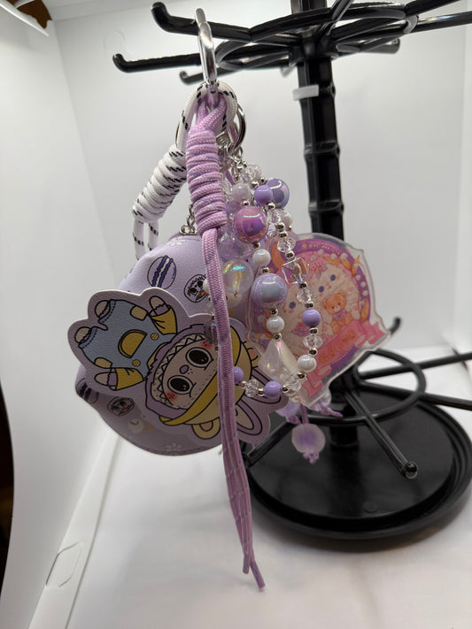 Purple La bu bu Handbag Charm
